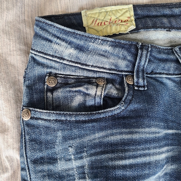 Machine Distressed Jeans - Picture 6 of 9